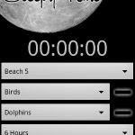Sleepy Time - Screen shot with three sounds