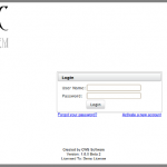 Power PTC Login Screen